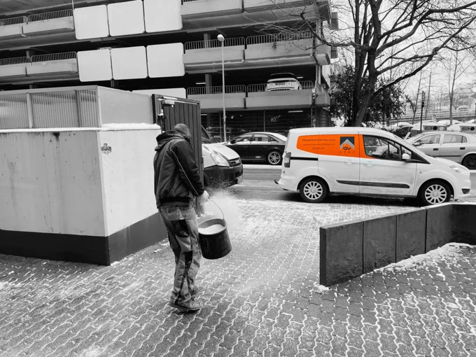 Unterwegs am Objekt